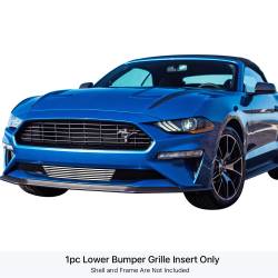 APS - APS Stainless Billet Bumper Grille Polish 18-22 Ford Mustang GR06FFD07S - Image 1