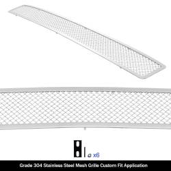 APS - APS Wire Mesh Bumper Grille Polish 17-19 Honda CR-V GR08GFD23T - Image 2