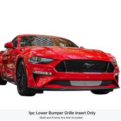 APS - APS Stainless Billet Bumper Grille Polish 18-22 Ford Mustang GT GR06FFD09S - Image 1