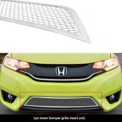 APS - APS Wire Mesh Bumper Grille Polish 15-17 Honda Fit GR08GFD27T - Image 1