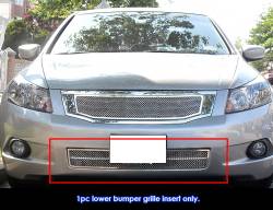 APS - APS Wire Mesh Bumper Grille Polish 08-10 Honda Accord Sedan GR08GFE90T - Image 1