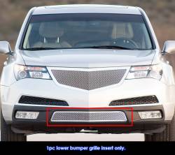 APS - APS Wire Mesh Bumper Grille Polish 10-13 Acura MDX GR08GFH02T - Image 1
