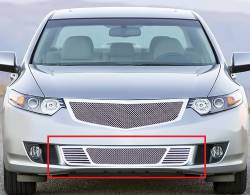APS - APS Wire Mesh Bumper Grille Polish 09-10 Acura TSX GR08GFH04T - Image 1