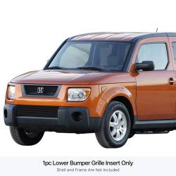 APS - APS GR08HGA02J Stainless Billet Bumper Grille Black for 03-06 Honda Element - Image 1