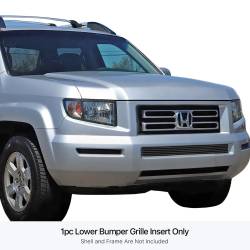 APS - APS Stainless Billet Bumper Grille Black 05-08 Honda Ridgeline GR08HGA16J - Image 1