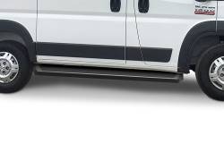APS - APS IRunning Running Boards Black for 14-25 RAM Promaster SWB IB04RDJ2B - Image 1