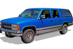 APS - APS IStep 5" Running Boards Brushed 92-99 GM C/K Suburban 1500 IB03EJF9C - Image 2