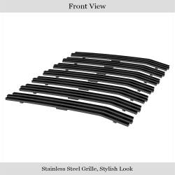 APS - APS Stainless Billet Grille Black for 97-06 Jeep Wrangler TJ GR10FED92J - Image 2