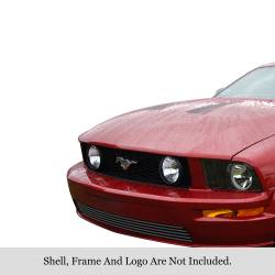 APS - APS Stainless Billet Bumper Grille Black 10-12 Ford Mustang GT GR06FFF57J - Image 1