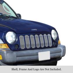 APS - APS Stainless Billet Grille Polish for 05-07 Jeep Liberty GR10FED96S - Image 1