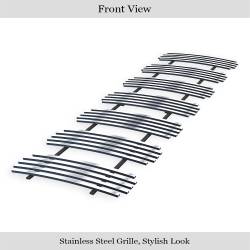 APS - APS Stainless Billet Grille Polish for 06-10 Jeep Commander GR10FED99S - Image 2