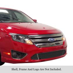 APS - APS Stainless Billet Bumper Grille Black 10-12 Ford Fusion Sport GR06FFF60J - Image 1