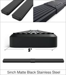 APS - APS IStep W2W 5" Running Boards Black for 04-25 Titan/XD Crew IB14WJE0SB - Image 3