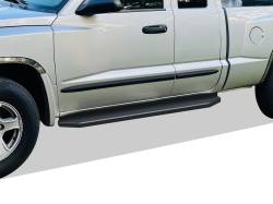 APS - APS H-Series Running Boards Black for 05-11 Dodge Dakota Club IB04RJF4H - Image 1