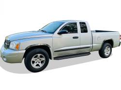 APS - APS H-Series Running Boards Black for 05-11 Dodge Dakota Club IB04RJF4H - Image 2