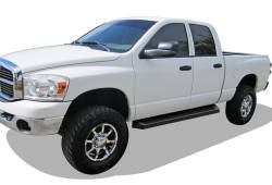 APS - APS iRunning Running Boards Black for 02-08 RAM 1500/HD Quad IB04RJJ2B - Image 2