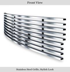 APS - APS Stainless Billet Bumper Grille Brushed 03-04 Lincoln Navigator GR12HEC89C - Image 2