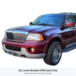 APS - APS Stainless Billet Bumper Grille Black 03-04 Lincoln Navigator GR12HEC89J - Image 1