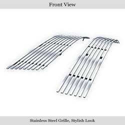 APS - APS Stainless Billet Grille Brushed 07-08 Lincoln MKZ GR12HFF24C - Image 2