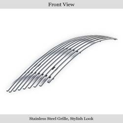 APS - APS Stainless Billet Bumper Grille Polish 04-06 Mazda 3 Sport GR13FFB37S - Image 2