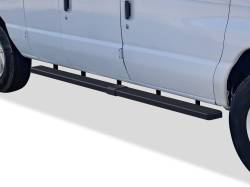 APS - APS IStep 5" Running Boards Black 99-14 Ford E-Series Van IB06EDJ4B - Image 1