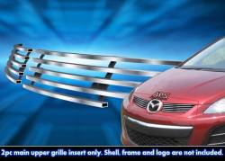 APS - APS Stainless Billet Grille Brushed 10-12 Mazda CX-7 GR13FFG71C - Image 1