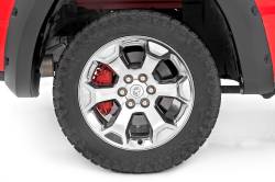 Rough Country Suspension Systems - Rough Country Bolt-On Rear Caliper Covers Red for RAM 1500 711482 - Image 2