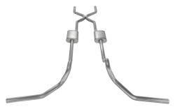 Pypes Performance Exhaust - Pypes SGT78R Crossmember Back w/H-Pipe Split Rear Dual Exhaust Kit for 67-74 GM - Image 1