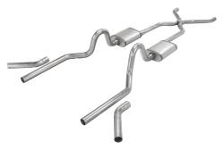 Pypes Performance Exhaust - Pypes SGC43 3" Crossmember Back Exhaust System w/H-Bomb for 55-57 Tri-Five Chevy - Image 3