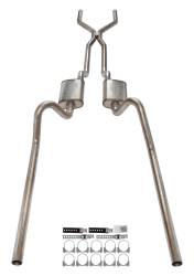 Pypes Performance Exhaust - Pypes SFF41S 2.5" H-Pipe Crossmember Back Rear Exit for 66-71 Ford Fairlane - Image 2