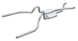 Pypes Performance Exhaust - Pypes SFM03T 2.5" Crossmember Back w/X-Pipe Exhaust System for 65-70 Mustang - Image 1