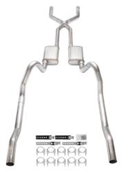 Pypes Performance Exhaust - Pypes SMB13S 3" Crossmember Back Exhaust System w/X-Pipe for 66-74 Mopar B-Body - Image 2