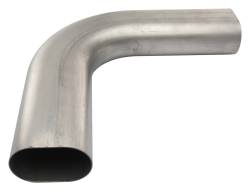 Pypes Performance Exhaust - Pypes PVM42 3" Low Profile Oval 90-DEG Horizontal Exhaust Bend Pipe Universal - Image 1