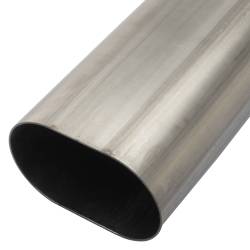 Pypes Performance Exhaust - Pypes PVM43 3" Low Profile Oval 4' Straight Mandrel Bent Exhaust Tube Universal - Image 3