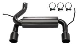 Pypes Performance Exhaust - Pypes SJJ20SB Dual Exit Axle Back Black Exhaust System for 07-18 Wrangler JK - Image 2