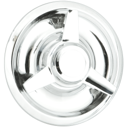 Wheel Vintiques - Wheel Vintiques 1020-C 7" 3-Bar Knock-Off Straight Chrome Cap - Image 1