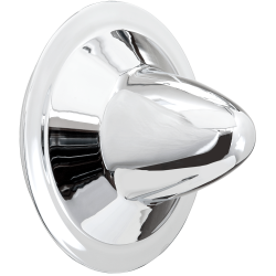 Wheel Vintiques - Wheel Vintiques 1025 7" Bullet 5.5" Tall Chrome Cap - Image 1