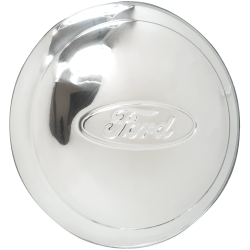 Wheel Vintiques - Wheel Vintiques 2003 5.75" 34 Ford Script Stainless Cap - Image 1