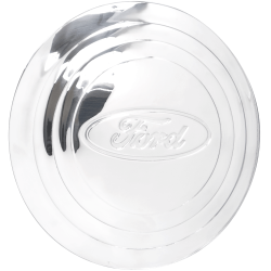 Wheel Vintiques - Wheel Vintiques 2002 5.75" 32 Ford Script Stainless Cap - Image 1