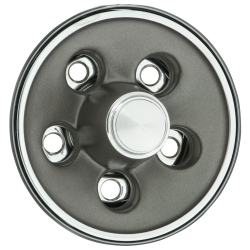 Wheel Vintiques - Wheel Vintiques 2027 5x4 Mopar Rallye Wheel Dark Center Cap - Image 1