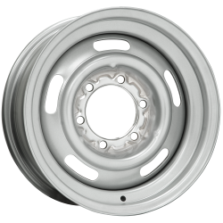 Wheel Vintiques - Wheel Vintiques 35-580604A Pickup Rallye 15x8 6x5.5 4" BS Silver - Image 1