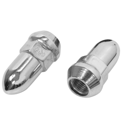 Wheel Vintiques - Wheel Vintiques 5008-BL 1/2 RH Bullet Bulge Lug Nut 3/4Hex - Image 1