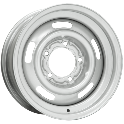 Wheel Vintiques - Wheel Vintiques Pickup Rallye 15x8 5x5.0 4" BS Silver 37-580504A - Image 1