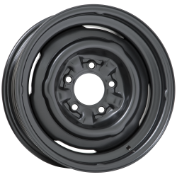 Wheel Vintiques - Wheel Vintiques 67-4634032A OE Tri-Five 14x6 5x4.75 3.5" BS Satin Black - Image 1