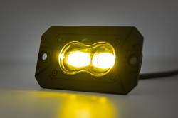 Rough Country Suspension Systems - Rough Country Black Series 3" LED Pod Lights SAE Fog-Amber Pair 70909 - Image 3