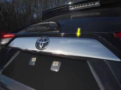 Quality Automotive Accessories - QAA LB19180 1Pc Stainless Steel Rear License Trim for 2019-2025 Toyota Rav4 - Image 1
