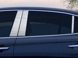 Quality Automotive Accessories - QAA PP19329 6Pc Stainless Steel Pillar Trim for 2019-2025 Genesis G70 - Image 1