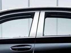 Quality Automotive Accessories - QAA PP19106 4Pc Stainless Steel Pillar Trim for 2019-2025 Lexus ES - Image 1