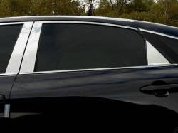 Quality Automotive Accessories - QAA PP19166 6Pc Stainless Steel Pillar Trim for 2019-2022 Toyota Avalon - Image 1