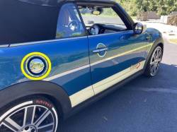 Quality Automotive Accessories - QAA GC72880 1Pc Stainless Gas Cap Door Trim for Mini Cooper 2DR Convertible - Image 1